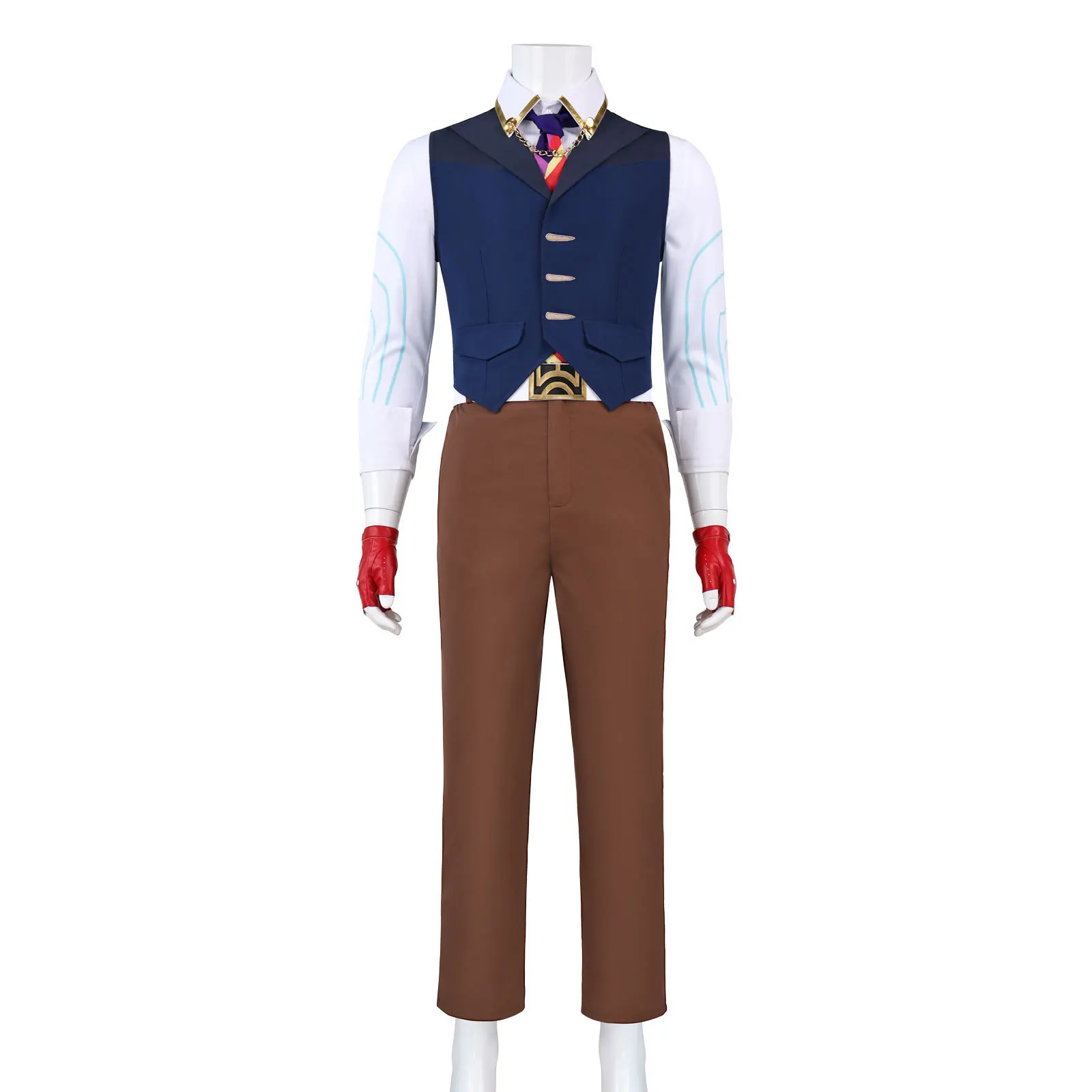 WHH Anime Game Chamber Cosplay Costume Vest Pants Accessories Full Set Outfits Adults Halloween Party Role Play suit Restor view 2