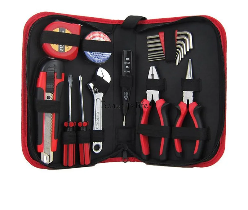 Suit for Home and Vehicle Carbon Steel Toolbox Repair Kit Suit Small Box Tool