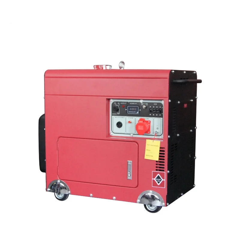 All-Copper 5kw 10kva 12kva 10kw Silent Type Diesel Generator Portable Power Factory Direct Soundproof Electric Genset