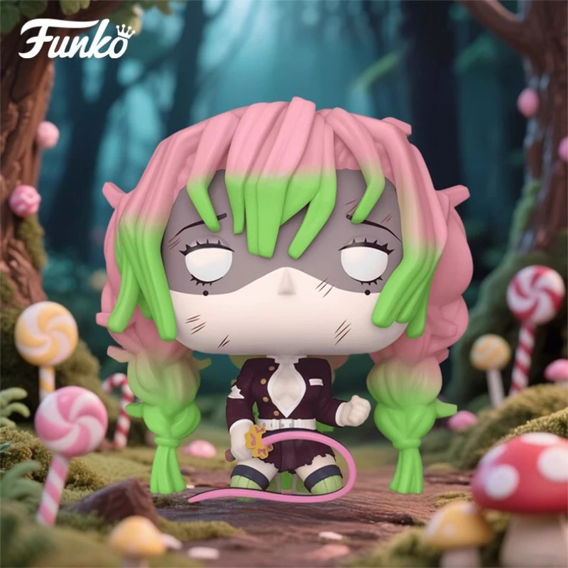 

Genuine Edition FUNKO POP《Demon Slayer》Mitsuri Kanroji，Genya Anime Desktop Decoration Ornament Model Toys Collectible Model