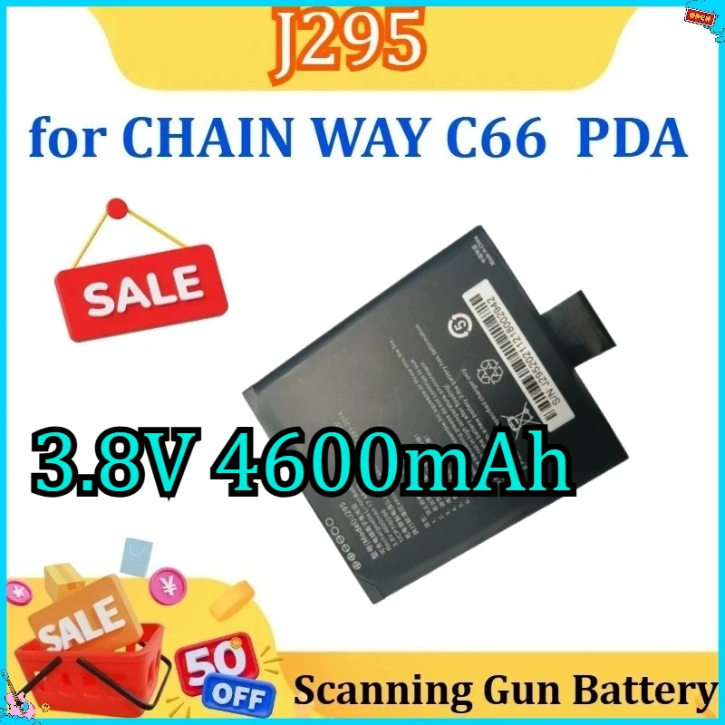 

New 3.8V 4600mAh J295 for CHAIN WAY C66 PDA Battery for Scanning Gun Battery