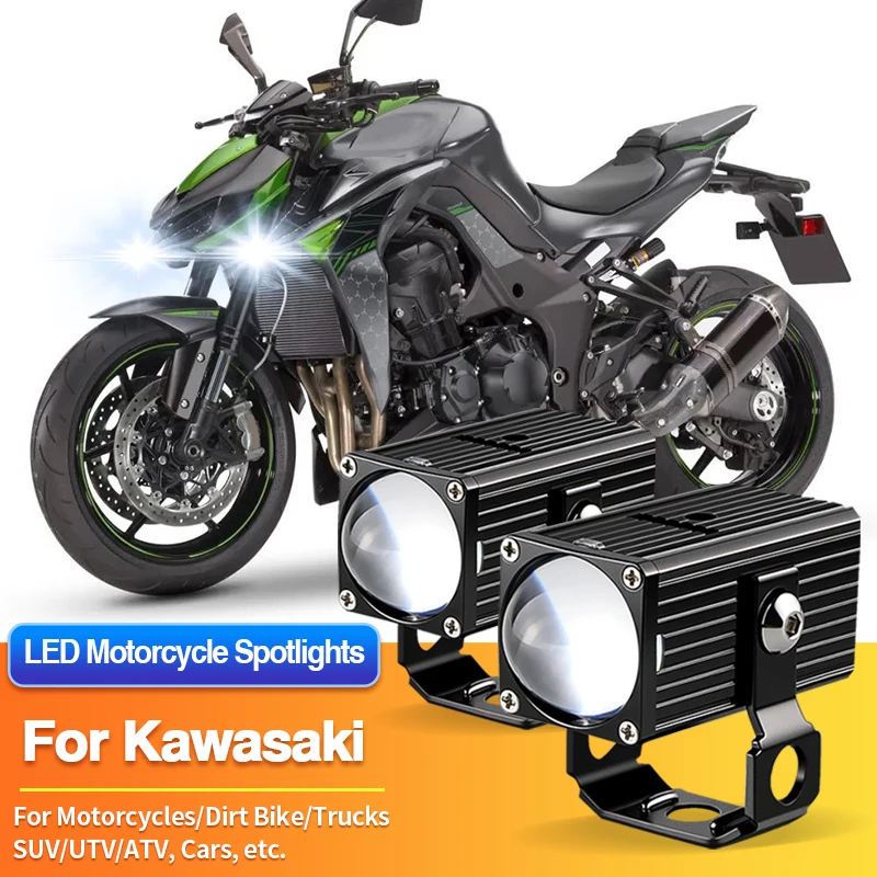 

1/2PCS LED Motorcycles Headlight White Spotlight Truck Car ATV for Kawasaki Mule 4000/4010/PRODX/PRODXT/PROFX/PROFXR/PROFXT