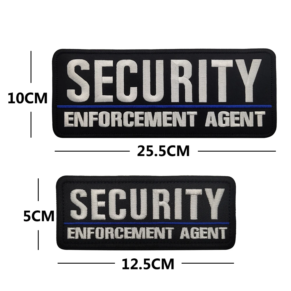 Security Enforcement Agent Embroideried Patches SHERIFF Applique Uniform Vest MIlitary Tactical Patches