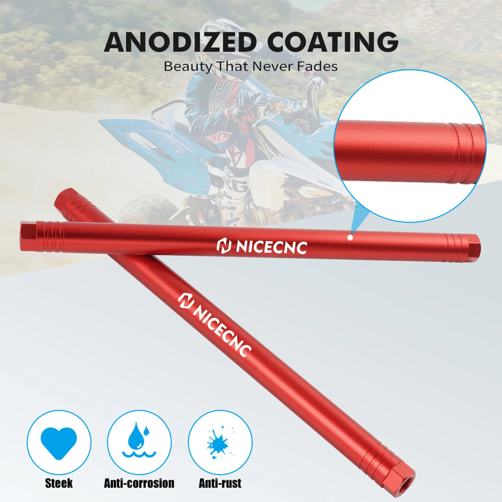 NICECNC لياماها رابتور 700 2006-2024 700R 2009-2024 رباعية وصلة كروية التعادل قضيب عدة الألومنيوم # 42-1030 ملحقات ATV #4