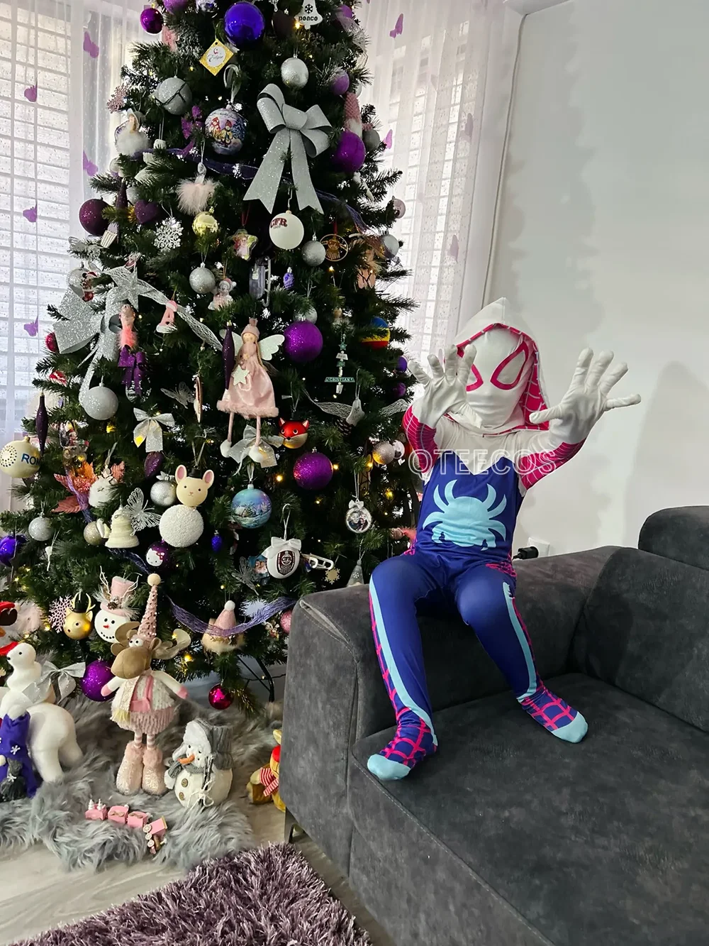 

Гвен Косплей Костюм Девушки Супергерой Человек-Паук Боди Комбинезоны Хэллоуин Рождественская Одежда Маска Подарок