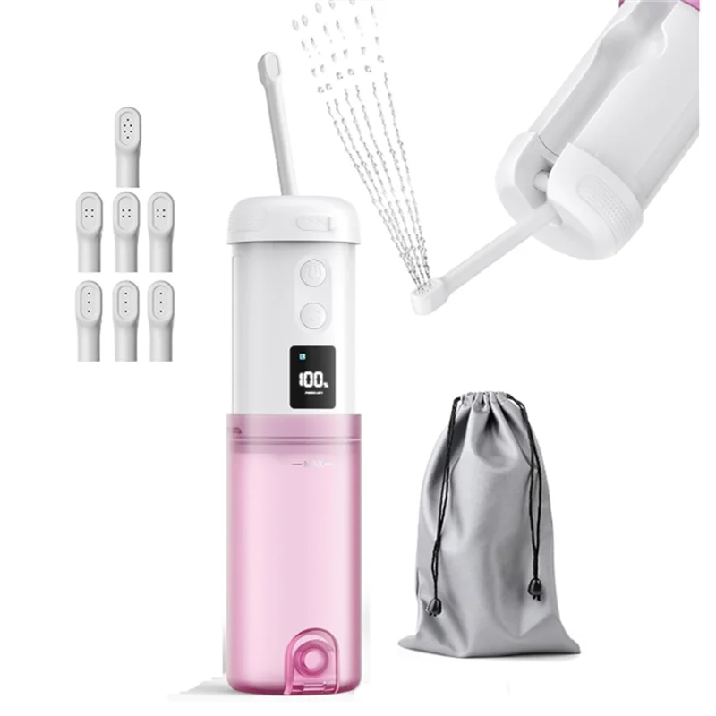 

Portable Bidet -250Ml Water Tank, With 5 Sprays Modes, 2000Mah Rechargeable Electric Bib, With 8 Replaceable Nozzles