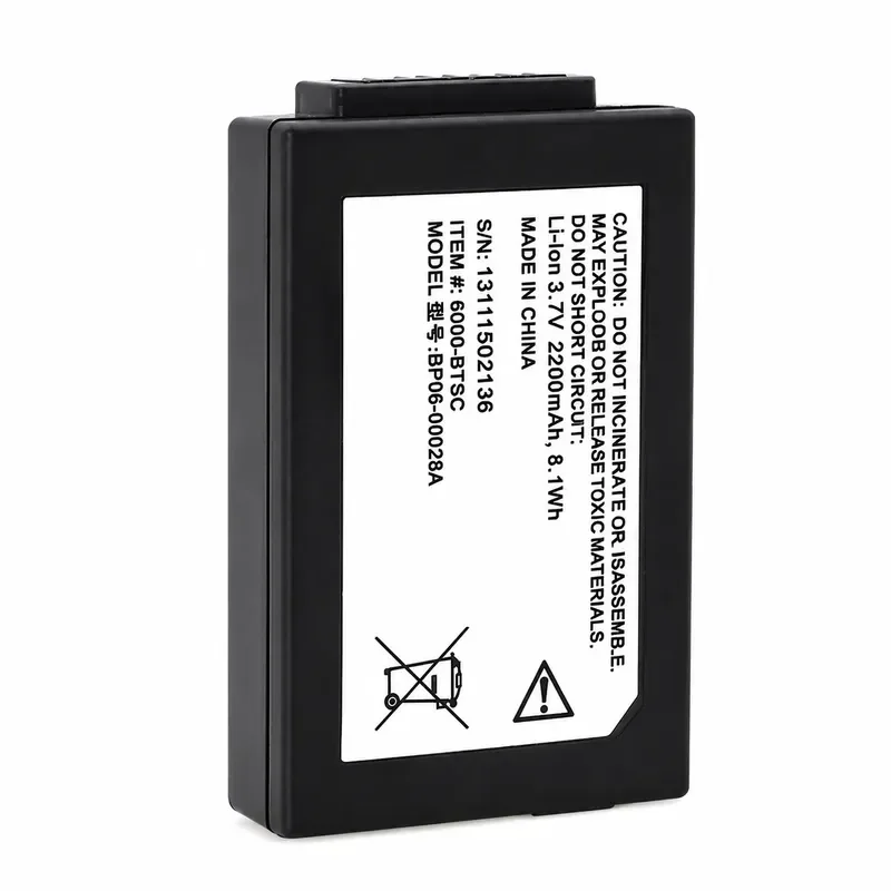 for Honeywell Dolphin 6100 Barcode Scanner Battery 6000-BTSC Replacement Rechargeable Li-ion Battery Pack for Data Terminal