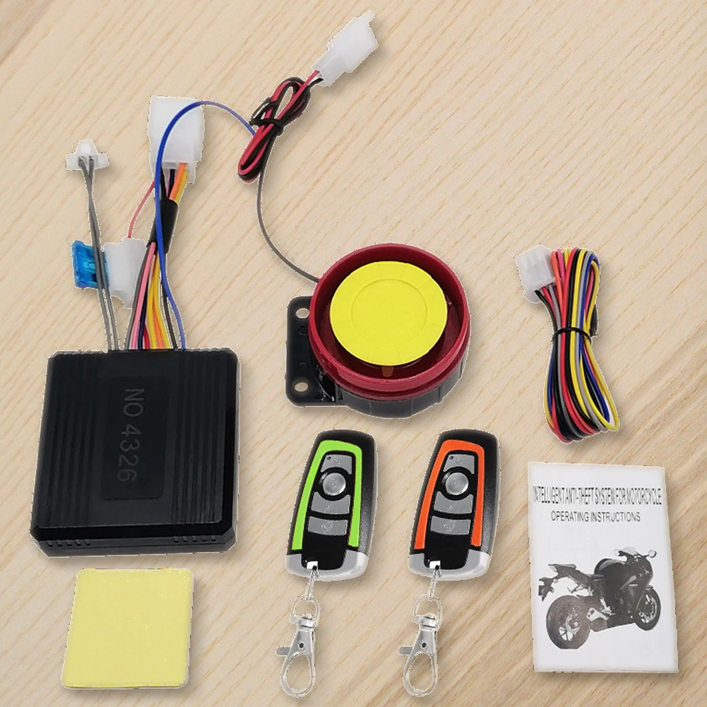 

12V Car Security Alarm System Motorcycle Bike Scooter Remote Control Anti-theft Keyless Entry Siren Motorbike Alarm System