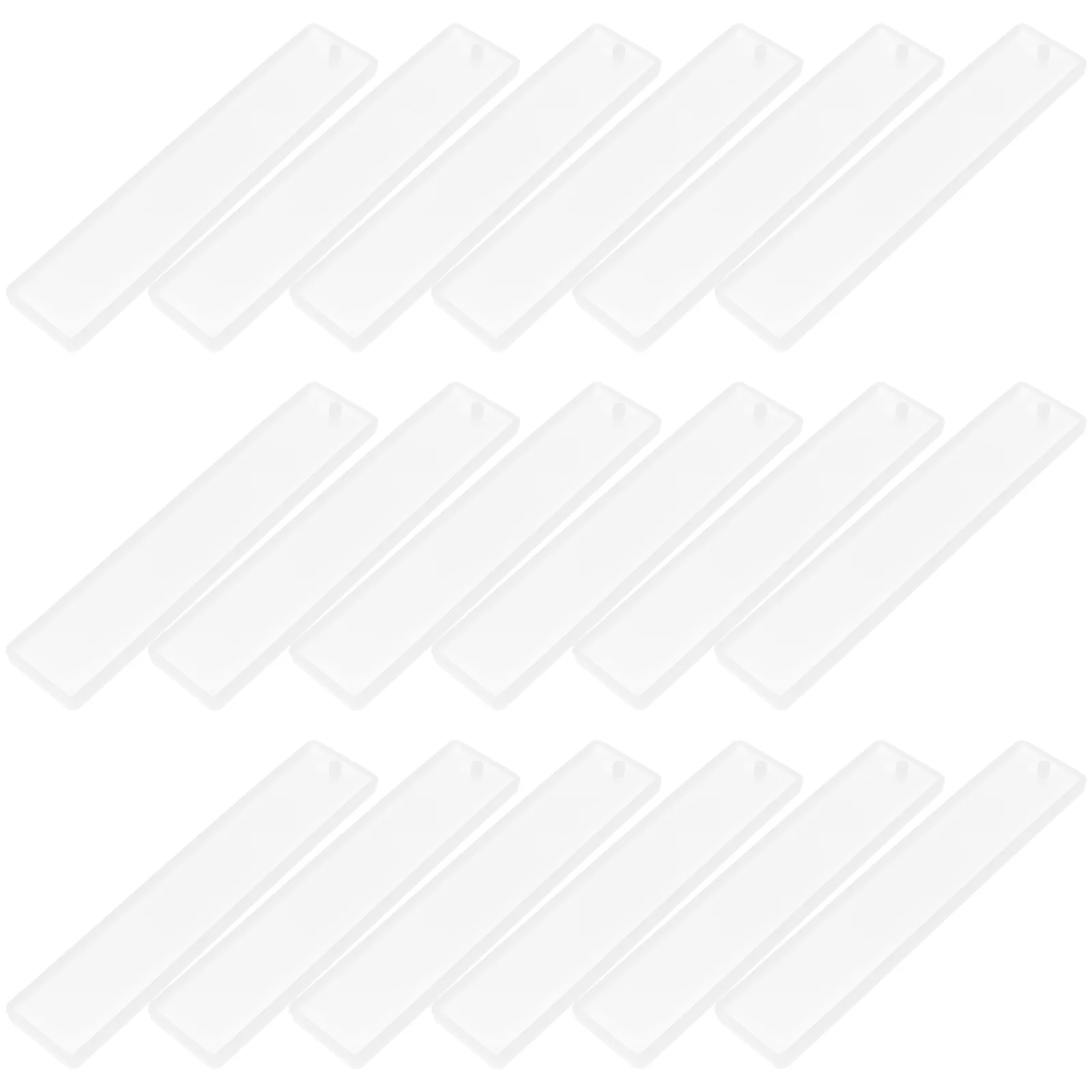 

20Pcs Resin Bookmark Molds Silicone Rectangle Easy Demolding Reusable Craft Silicone Mold for Epoxy Resin DIY Bookmarks Moulds