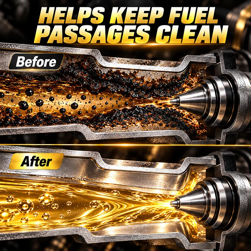 Fuel System Cleaner Car Engine Carbon Deposit Remover Automotive Fuel Additive For Vehicle Maintenance