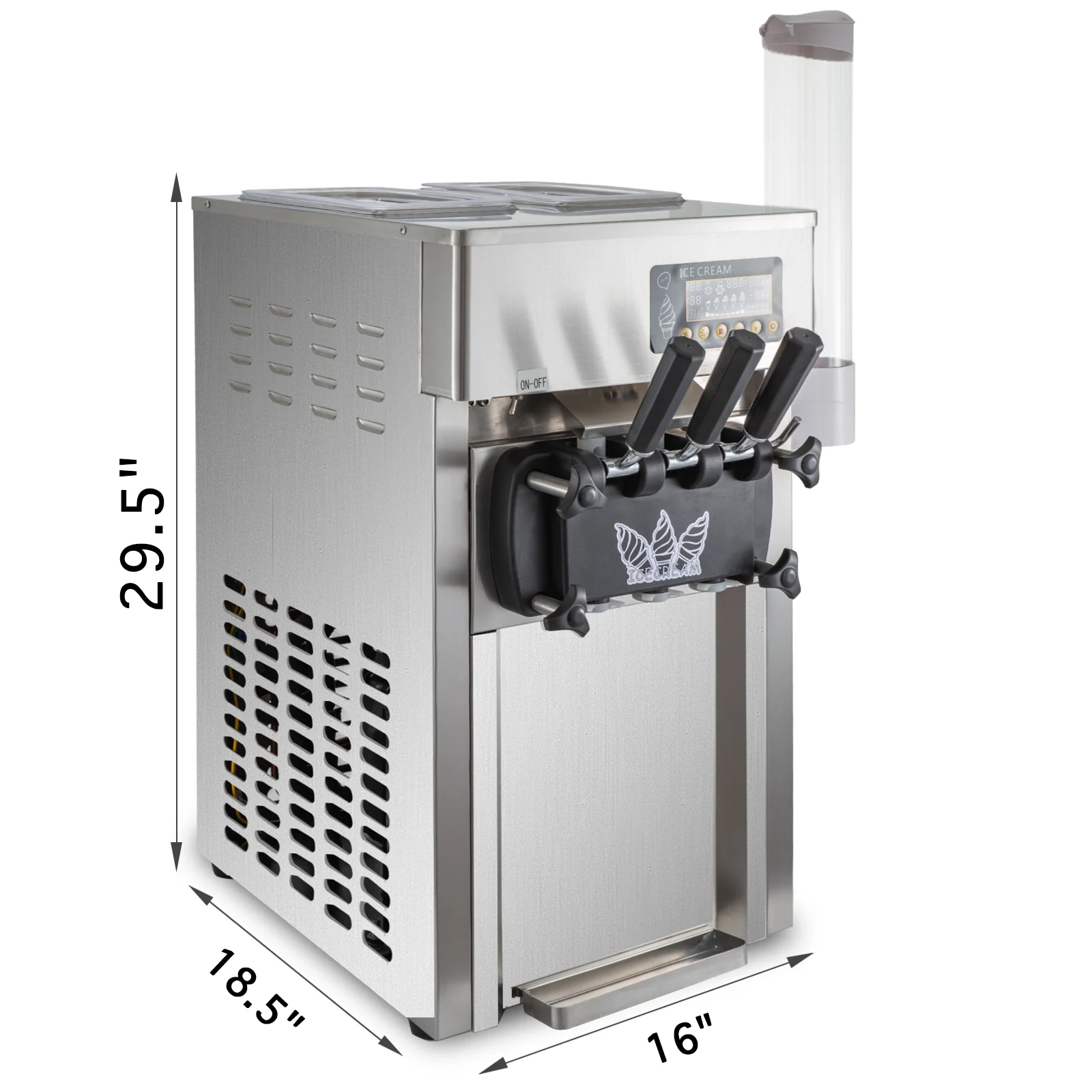 Table Top 3 Flavors Mini Soft Ice Cream Machine Price  Small Ice Cream Maker Different Weight Instant Ice