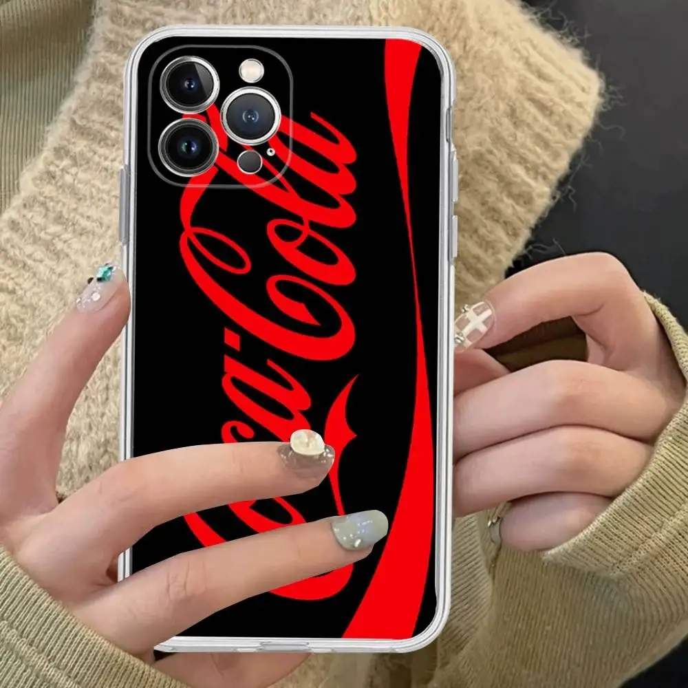 Logo Marke C-Coca C-Cola Für IPhone 17 16 15 14 13 12 11 Pro Max Plus Transparente Weiche TPU Handyhülle – Detail 8