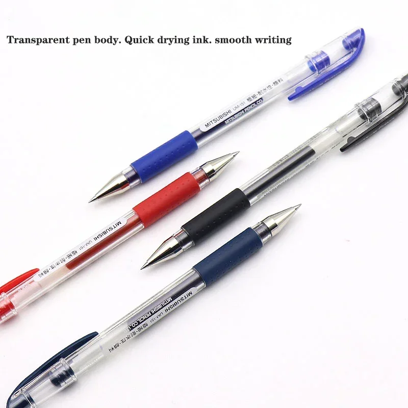 Imagem -04 - Gel Pen Grupo Double Steel Ball Caneta Esferográfica 0.38 mm Papelaria Kawaii Acessórios de Escritório Material Escolar 10 Pcs Uni-um151