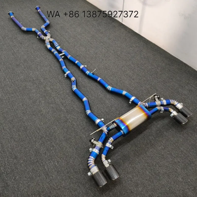 Wmwmnu Titanium Burnt Blue Mid Rear Exhaust System with for M5 G90 4.4T 2025+