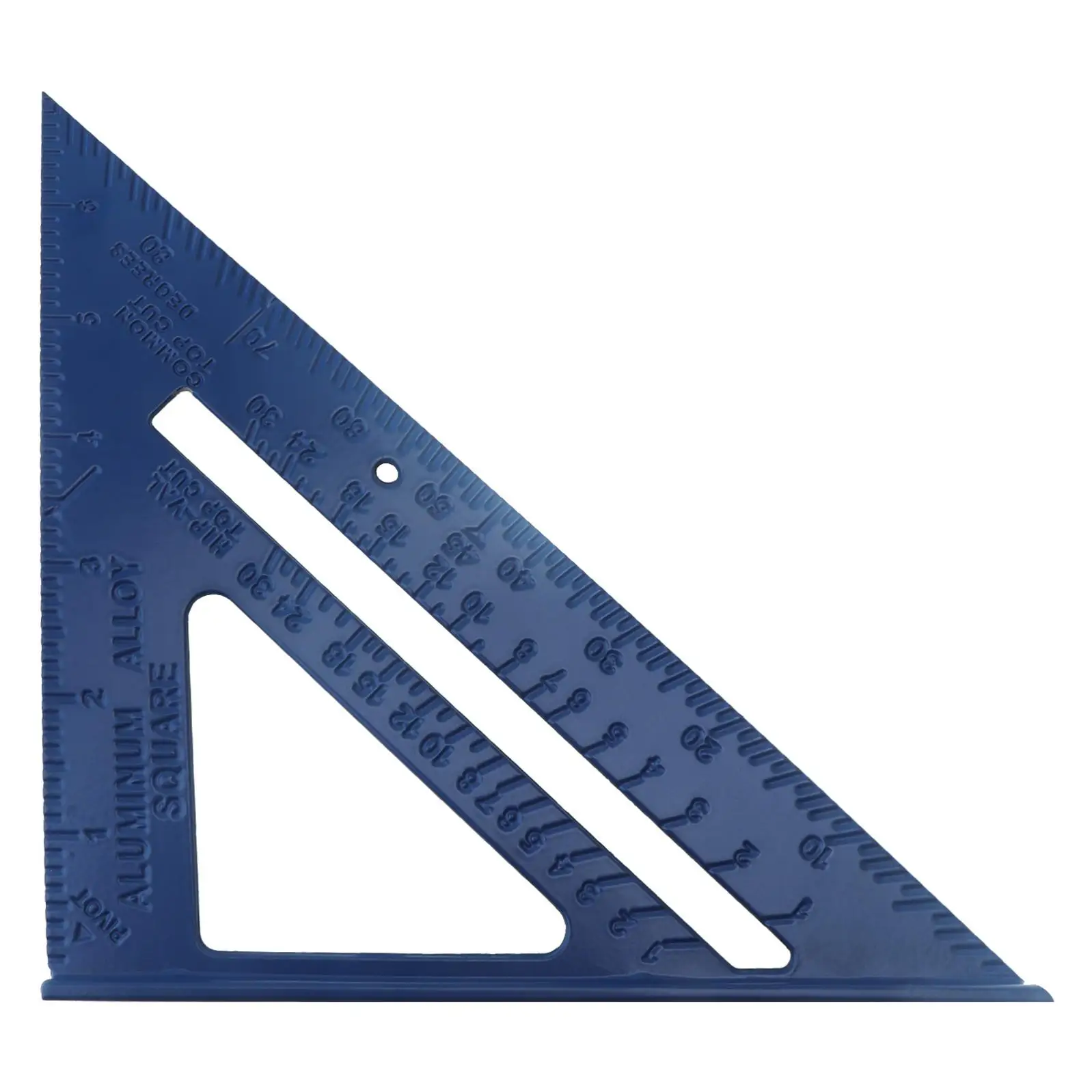 Angle Ruler 7 inch Imperial Aluminum Alloy Triangular Measuring Ruler Woodwork Speed Square Triangle Angle Protractor Tools