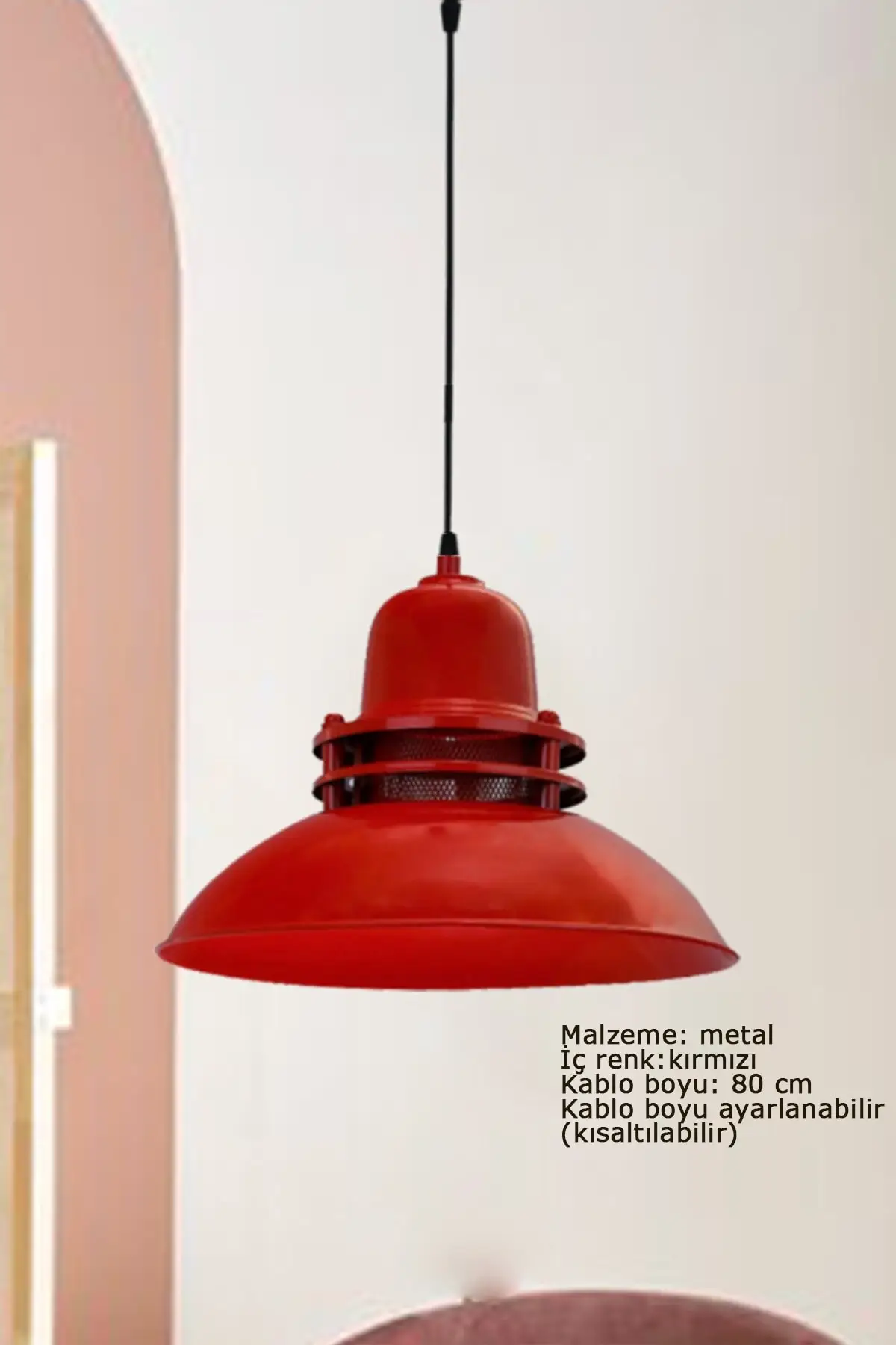 

DOLBOVI lantern red chandelier single pendant kitchen bedroom living room desktop lamp lighting models