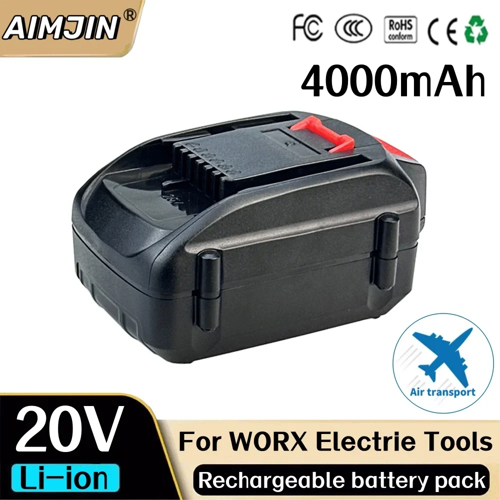 

20V 4000mAh Lithium-Ion Large-Capacity Rechargeable Battery Suitable for Power Tool WORX