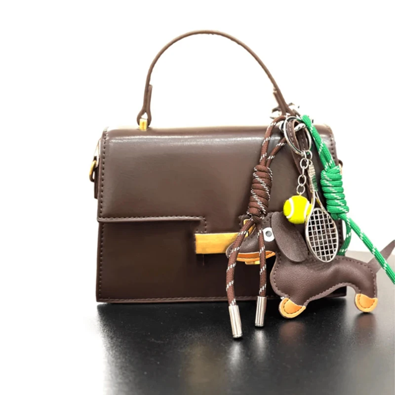 Teckel chien Golf bibelot porte-clés accessoires bijoux porte-clés Styles uniques PU accessoire de mode usage quotidien porte-clés