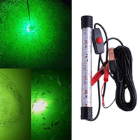 1 pc 8W 12V LED Fishing Light waterproof Underwater Fishing Lamp Submersible Boat Night Lishing Lamps Attract Squid Krill Light