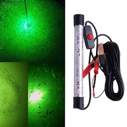 1 pc 8W 12V LED Fishing Light waterproof Underwater Fishing Lamp Submersible Boat Night Lishing Lamps Attract Squid Krill Light
