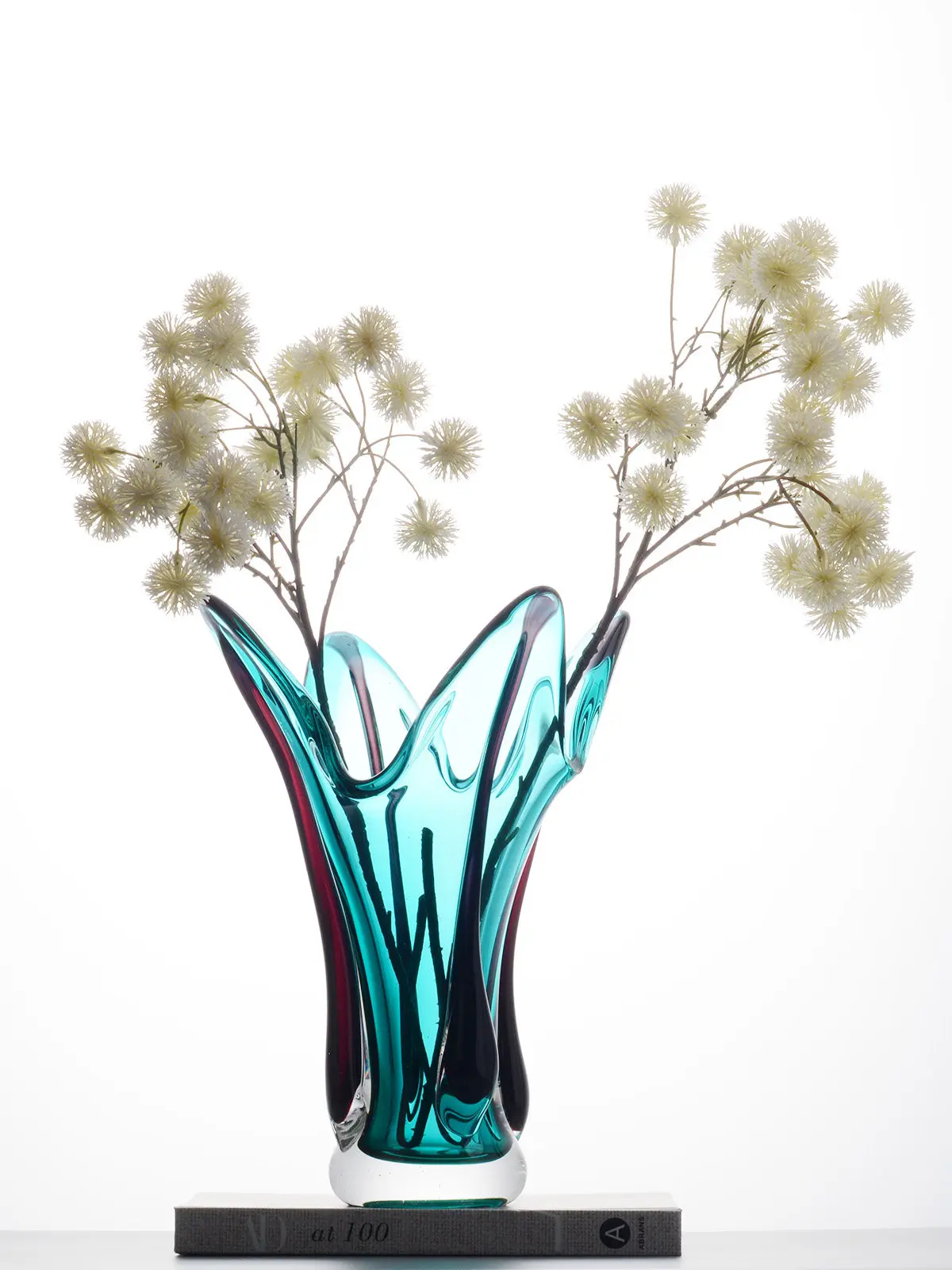 Light luxury simple creative glazed vase, living room dining table model room desktop vase