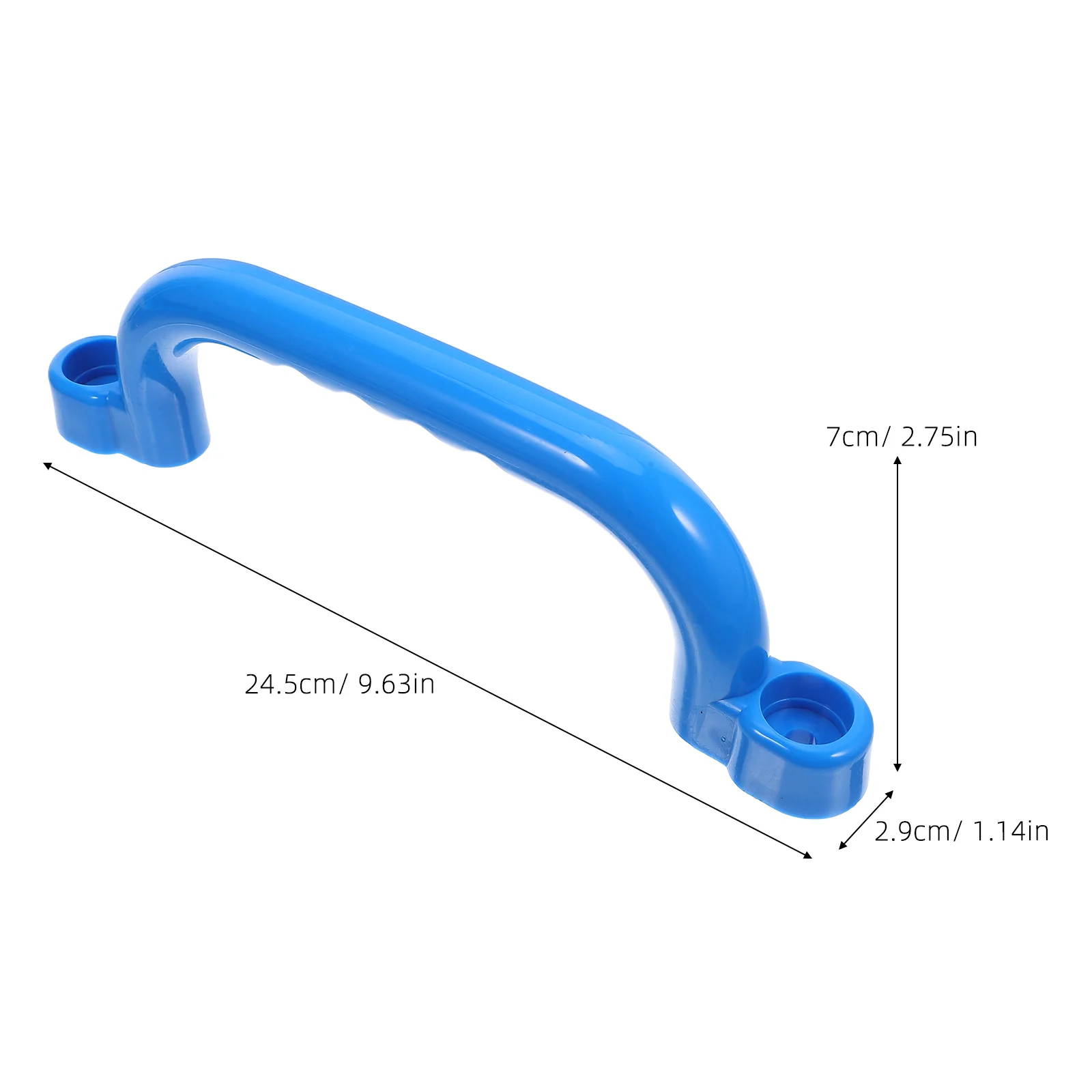 Poignées de sécurité pour aire de jeux pour enfants, 2 pièces, poignées en plastique lisse pour ensemble de jeu extérieur, cadre d'escalade, balançoire, sécurité de remplacement