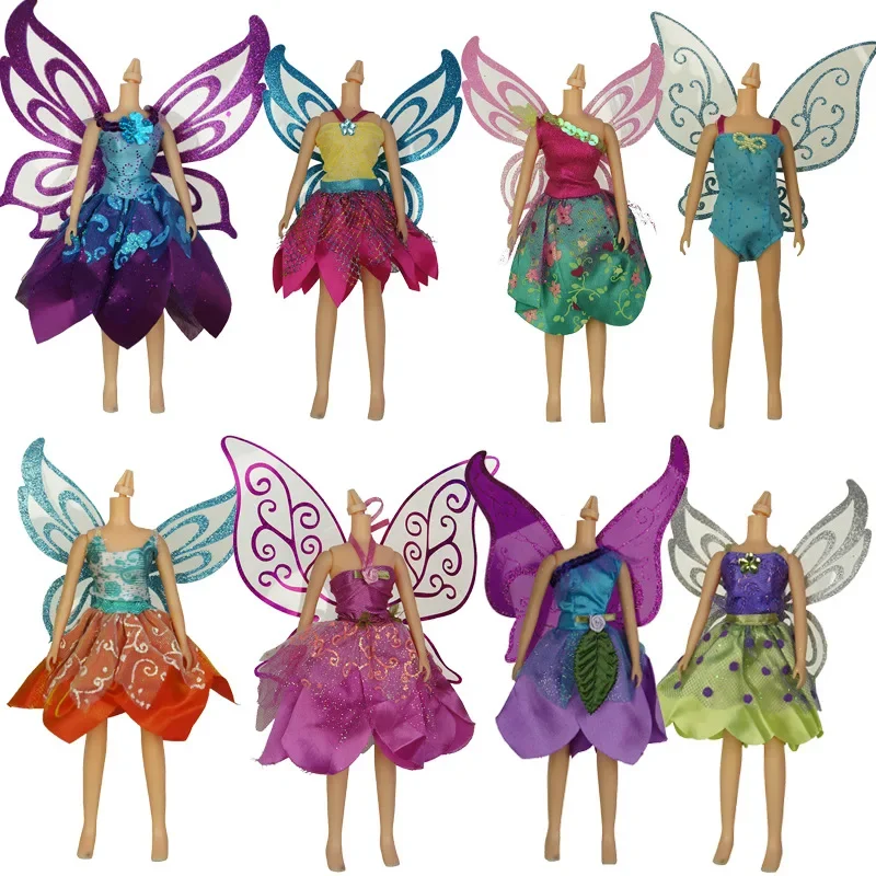 1 Pieces Butterfly Fairy Dress Clothe for Licca Jenny Doll Accessories Only Clothes