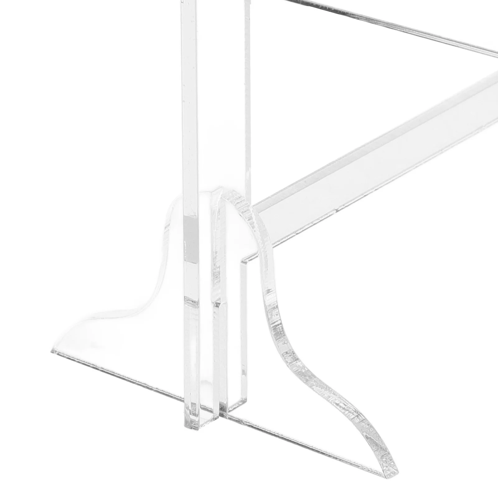 Acrylic Lash Display Rack Transparent Lash Organizer Hanger Shape Space-Saving Eyelash Storage Rack for False Grafted Lashes