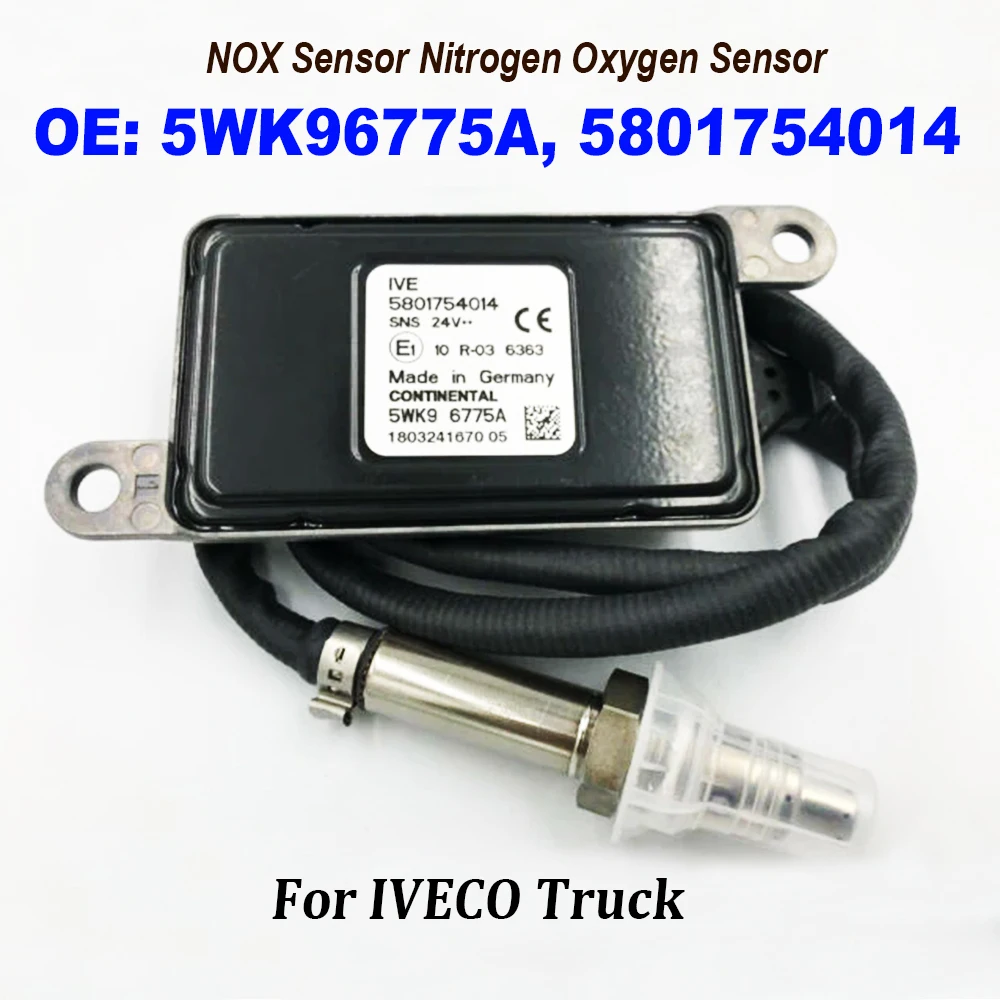 NEW 5WK96775A 5801754014 5WK9 6775A NOX Sensor Nitrogen Oxygen Sensor 24V Compatible with IVECO Truck Part High Quality Chip