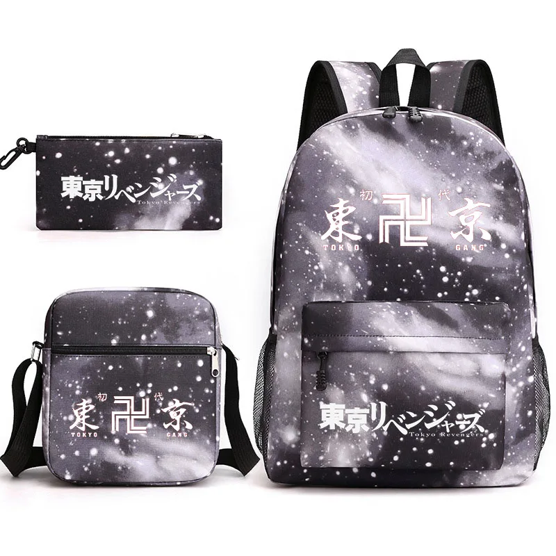 TakRevengers-Sac de voyage en plein air pour enfants, sac de loisirs, sac d'école pour jeunes étudiants, sac à dos imprimé anime, garçons et filles