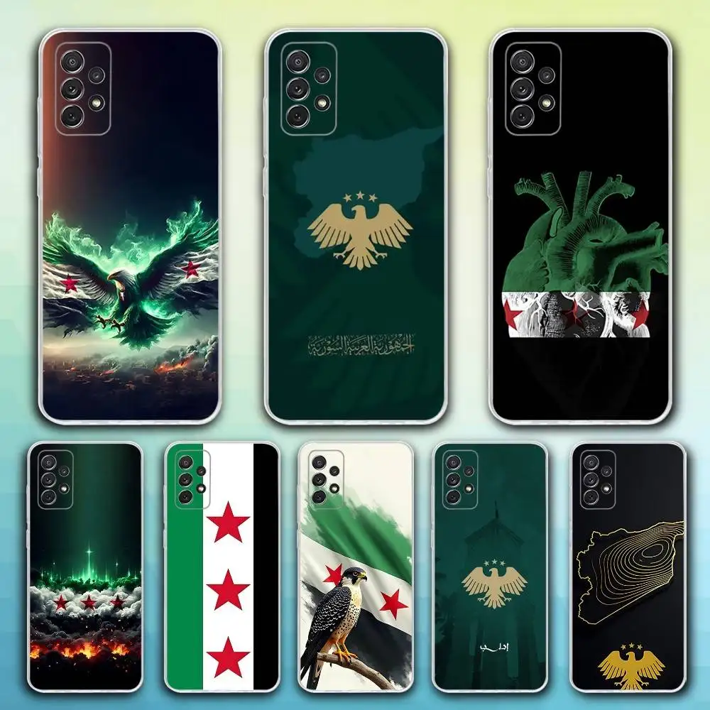 

Free S-Syrias Flag Phone Case For Samsung S30,23,21,22,20, FE lite,S10,9,8,7 PIus Note20ultra Soft Transparent