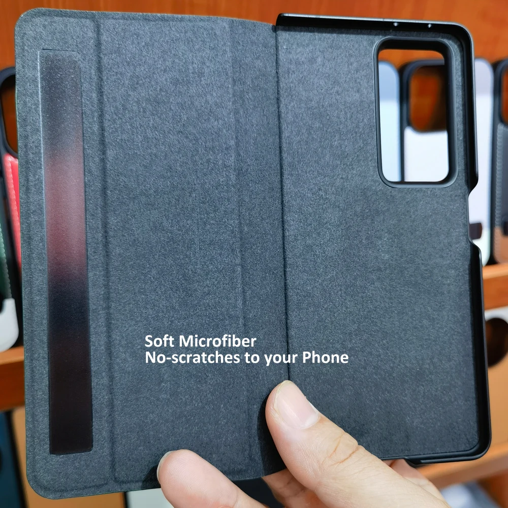 Genuine Real Leather Magnetic Smart Sleep Lock Screen Flip Case