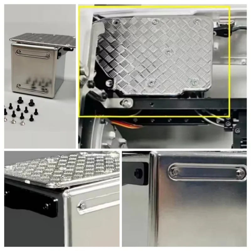 

Stainless Steel Silver Exhaust Tank for 1/14 Tamiya RC Truck Car For Scania 770S 56368 56371 R730 R620 R470 56323 Diy Parts