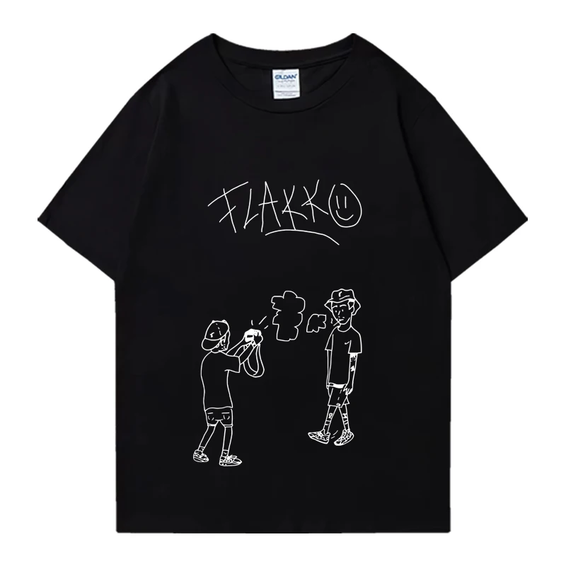 

Rapper Rels B Skinny Flakk Graphics T shirt Men Women Hip Hop streetwear vintage Top short sleeve clothes Unisex Cotton T-shirts