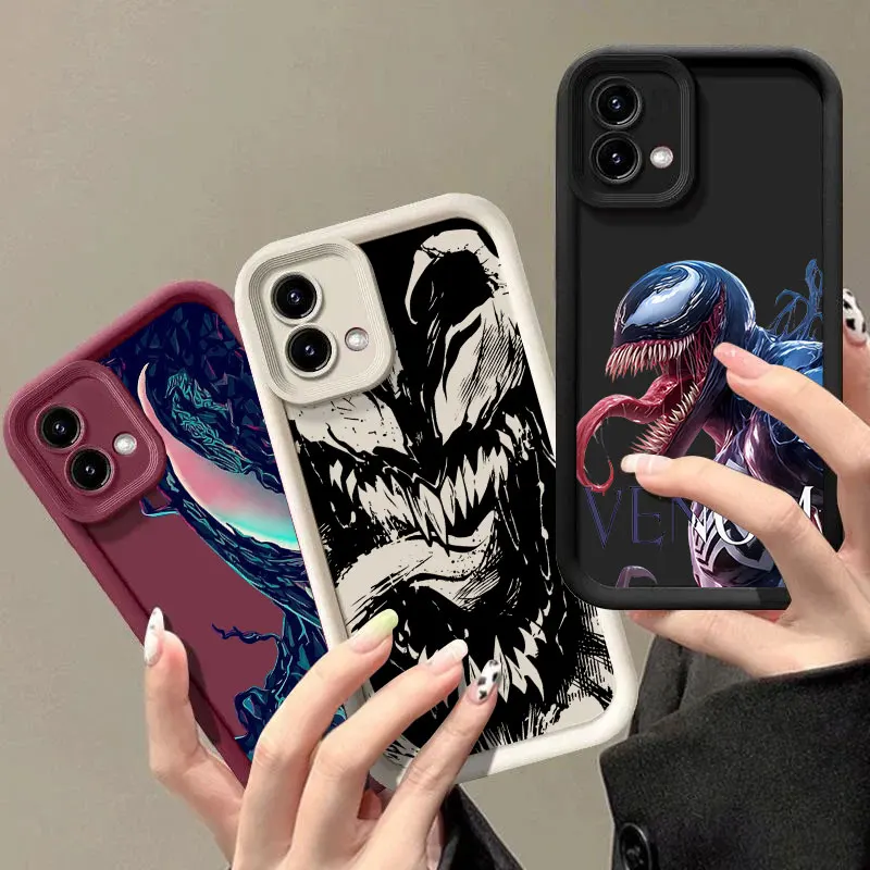 Venom Art Marvel Phone Case for Motorola Moto G06 G56 G86 G96 G100 5G Edge 60 70 Fusion 50 Pro 40 Neo G85 G84 G75 G53 G60 Cover view 2