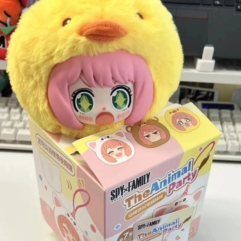 Kawaii جاسوس اللعب منزل الحيوان سلسلة الحفلات الفينيل صندوق أعمى أنيمي الشكل أرقام المعلقات الدمى لعبة الزخرفية المحيطة هدية
