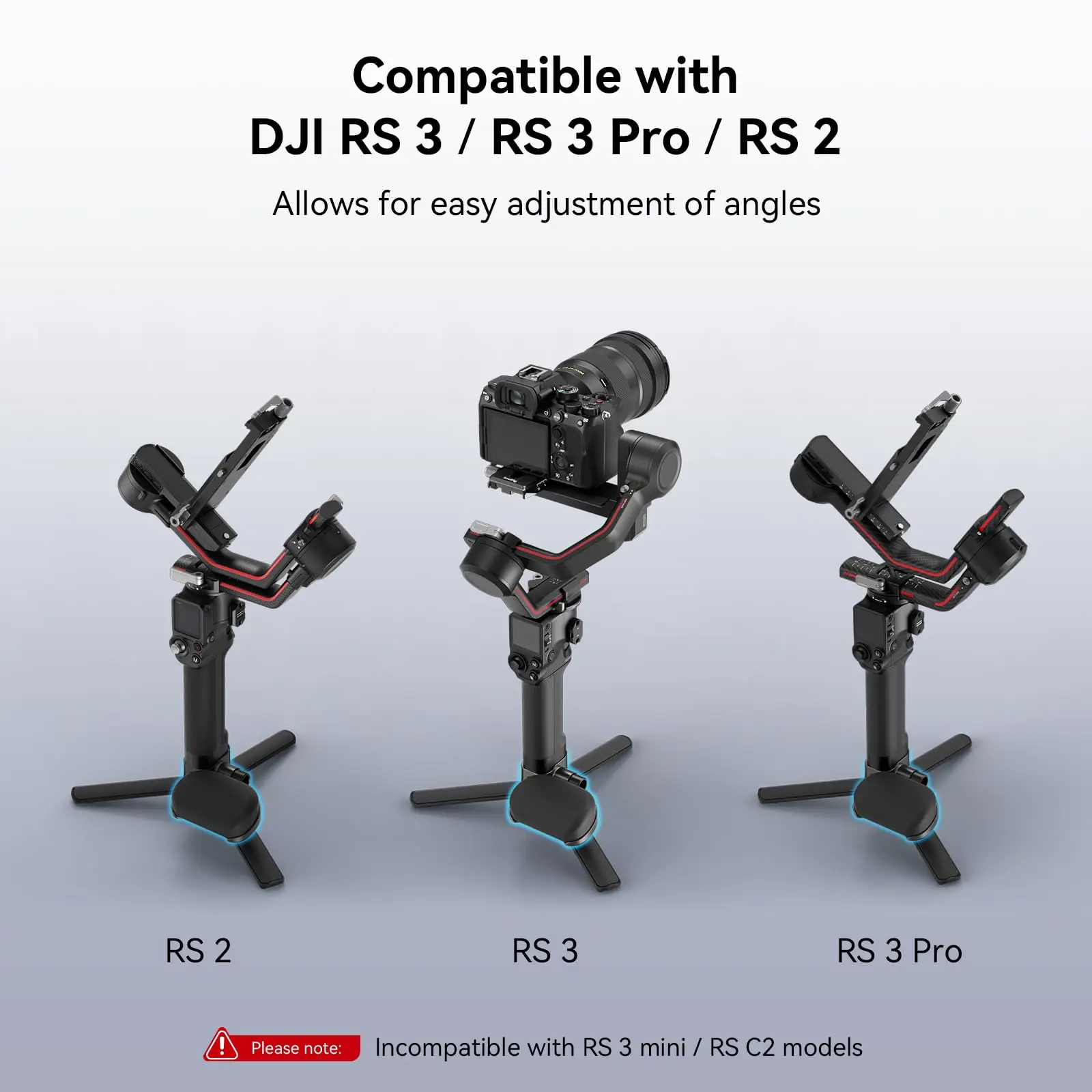 SmallRig Wrist Support for DJI RS 4 / RS 4 Pro / RS 3 / RS 3 Pro / RS 2 Adjustable, with QD holes for Shoulder Straps