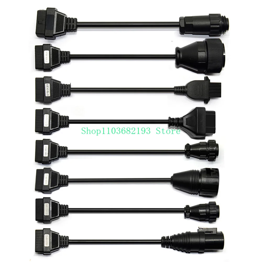 Full Set 8 PCs Truck Cables for TCS Multidiag OBD2 Adapter Cable