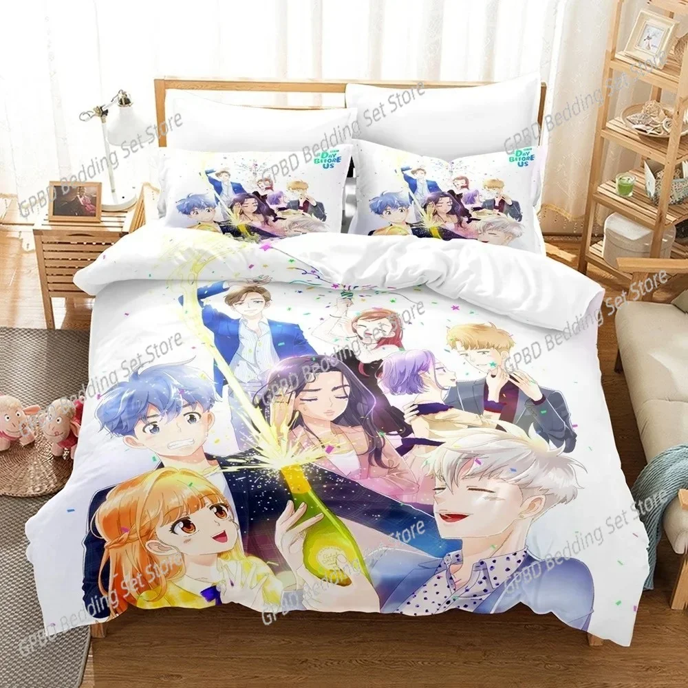 3D Anime A Day Before Us Bedding Set Single Twin Full Queen King Size Bed Set Adult Kid Bedroom Duvet cover Sets Home Textiles