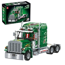 2105pcs Technical RC American Heavy Truck Building Blocks modello MOC Car Bricks assemblaggio di giocattoli fai da te per ragazzi Set regalo di compleanno