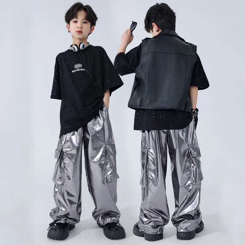 Tech Stijl Ballroom Danskleding Voor Jongens Meisjes Jazz Dans Kostuums Kids Cool Hiphop Kleding Street Dancewear Dwy9962