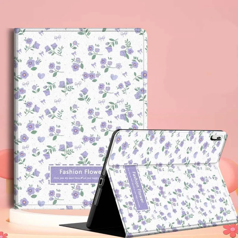 

Retro Flower Creative Pattern For iPad mini Air 1 2 3 4 5 6 7 6th 7th 9 11 13 M3 M2 gen 7.9 8.3 10.9 Inch 2025 Tablet Case