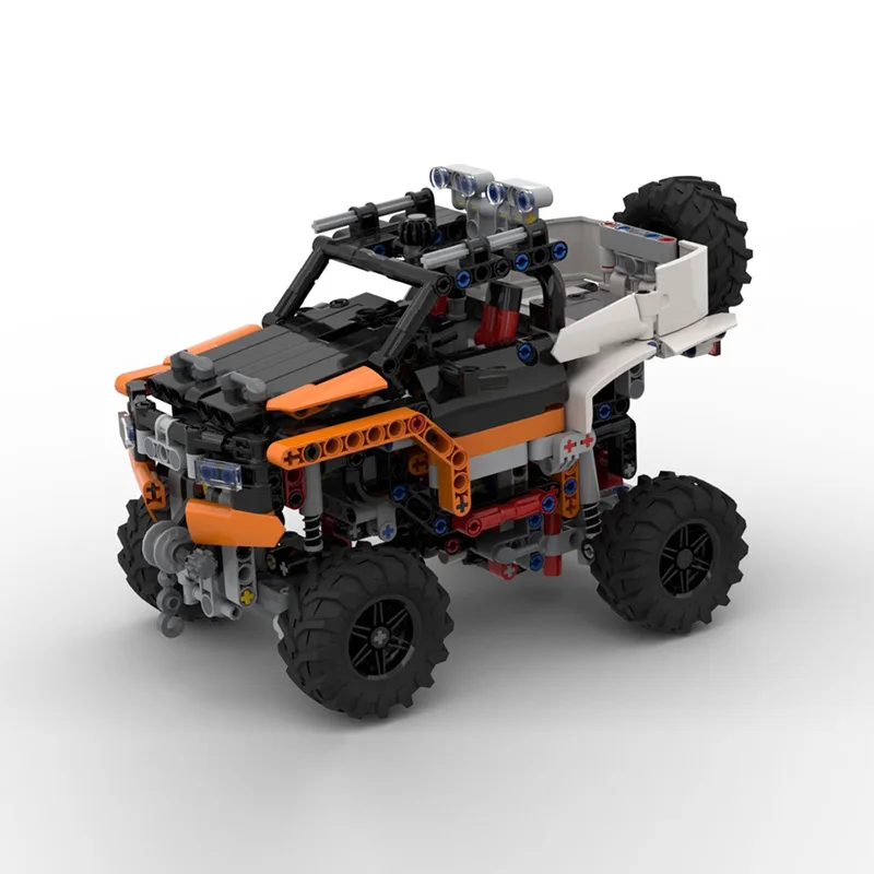 รถแข่งความเร็วสูง รุ่น MOC ตัวต่อแบบมินิ รถออฟโรด ชุดประกอบเทคโนโลยี ของเล่นเด็ก ของขวัญวันหยุด
