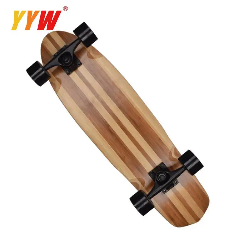 

22in Four-wheel Skate Board Mini Skateboard Deck Longboard For Girl Boy Fishboard Street Outdoor Sports 71x19cm Small Fish Board