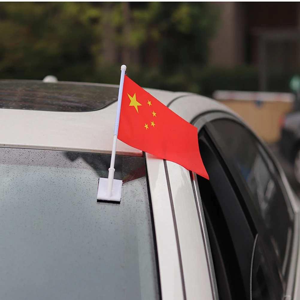 

Hand Waving Flag Flags Chinese National Banner China Set Mini Polyester Held Stick Shiny