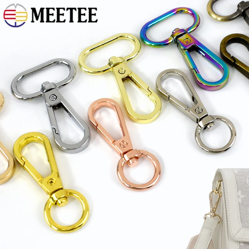 5/10 قطعة 16-50 مللي متر حقيبة معدنية حزام مشبك قطب مشبك قفل المفاتيح حلقة تسلق الزناد خطاف بنابض أكياس بها بنفسك إكسسوارات الأجزاء الداخلية للكمبيوتر