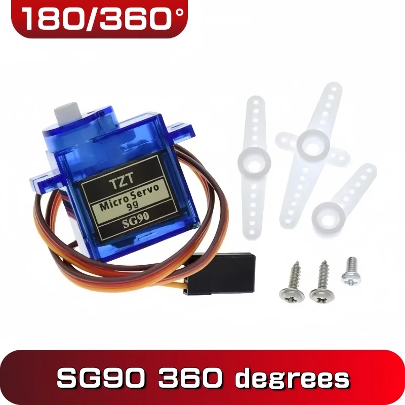 1PCS SG90 9G Micro Servo Motor Control for RC Robot Arm Servomotor Toy Airplane Helicopter Aircraft Models 180°/360°