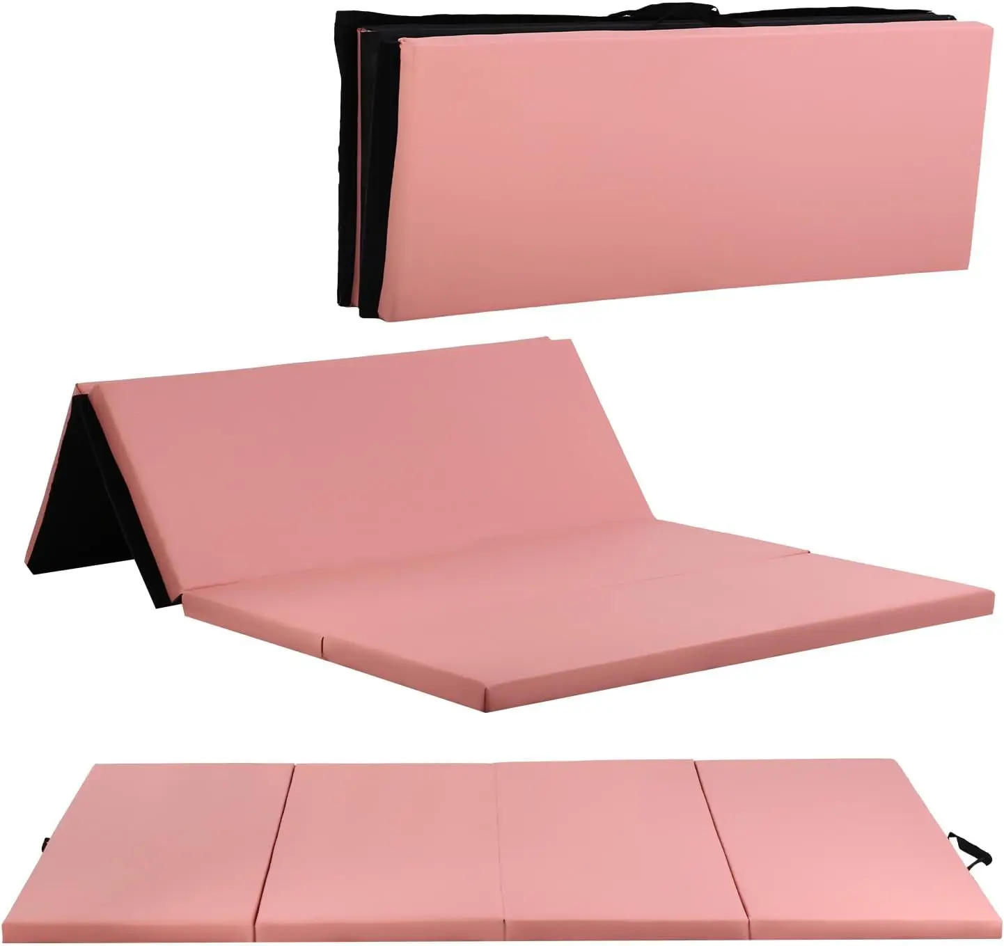 

Foldable Gymnastics Mat 2" Thick EPE Tumbling Mat Portable Exercise Mat with Carrying Handles for Home Gym Yoga