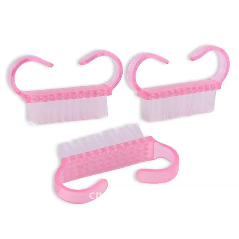 

Pink Nail Art Horn Brush - Universal Dust Cleaning Brush for Nails Essential Nail Tool for Removing Dust And Cleaning