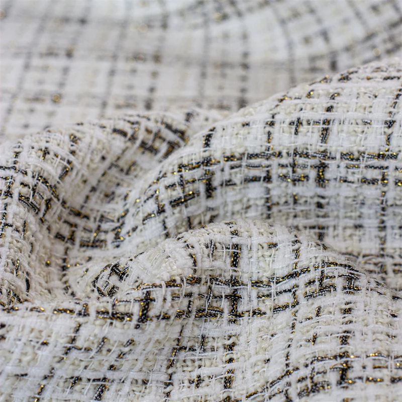 Nieuwe Tweed wollen stof herfs - Textile And Sewing Materials recensie en prijs